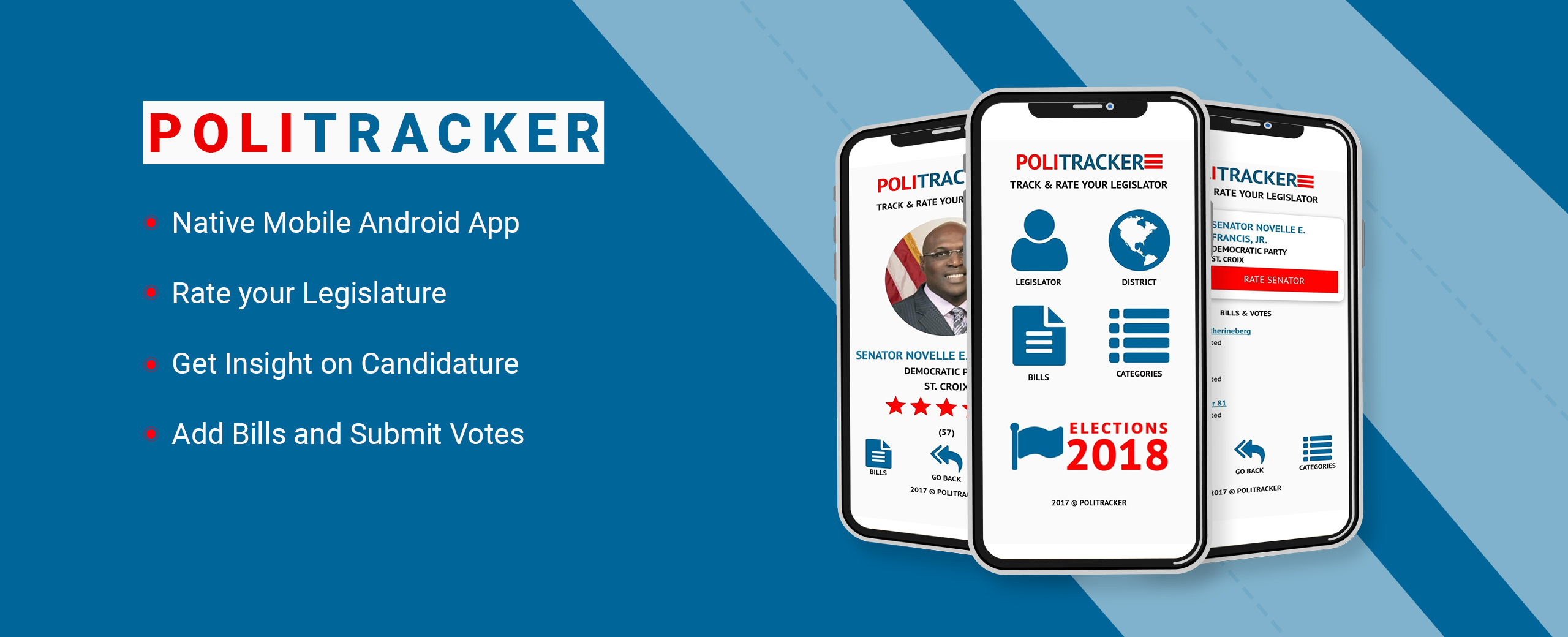 A primary data research agency hired our Mobile App experts for Political tracking App development