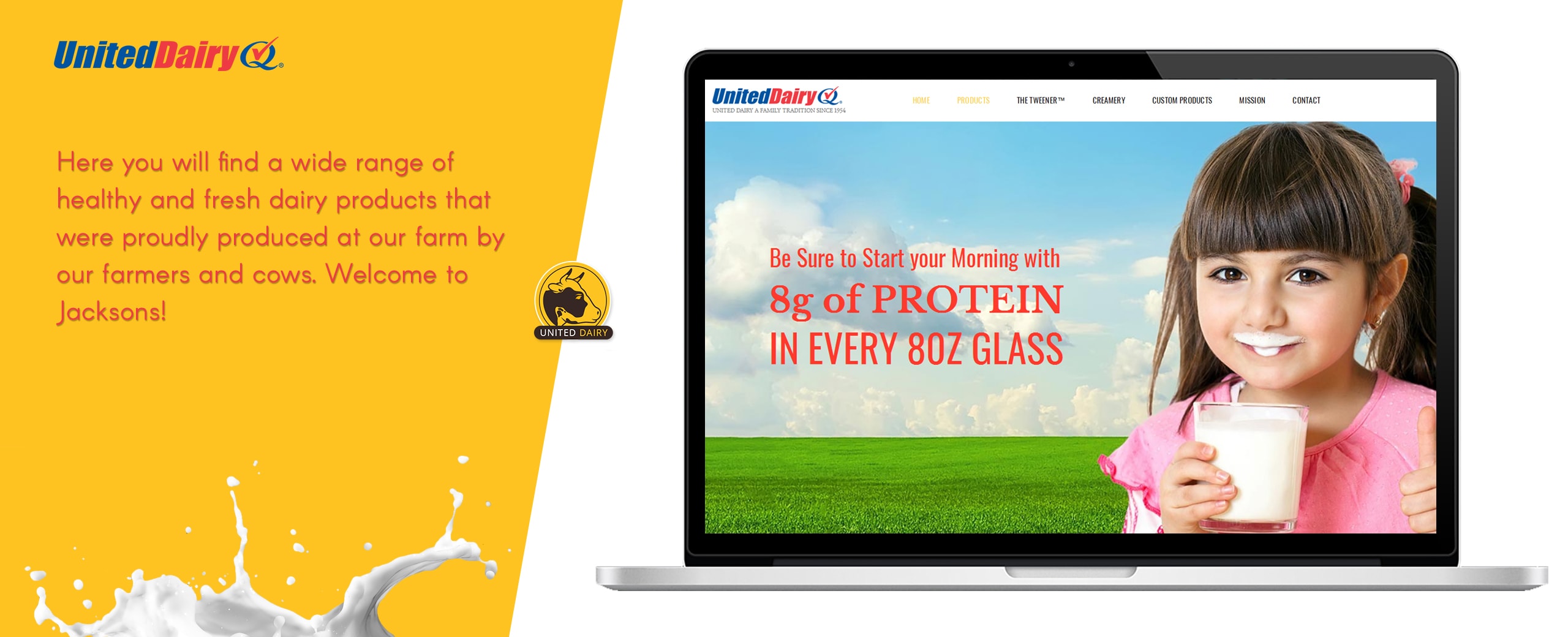 Our WordPress Development Company helped a USA based Milk product vendor in creating an astonishing website.