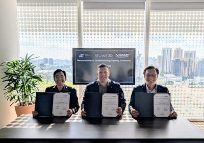 ATLANT 3D, A*STAR IMRE and NAMIC Sign MoU to Advance AI-Driven Materials Discovery in Singapore
