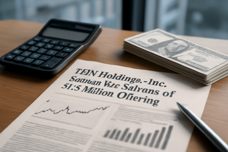 TEN Holdings, Inc. Announces Pricing of $7.5 Million Offering