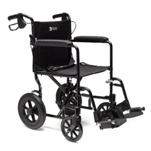 Aero Folding Aluminium Transit Wheelchair - Black