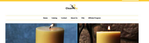 clean bee candles